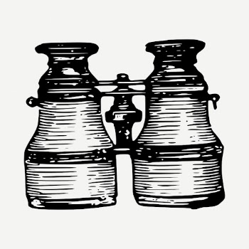 Vintage binoculars, travel object illustration | Free PSD Illustration - rawpixel