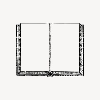 Vintage book collage element, frame | Free Vector Illustration - rawpixel