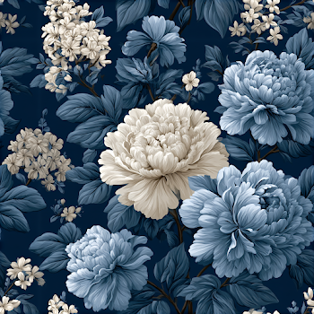 Vintage Botanical Floral Pattern