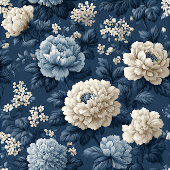 Vintage Botanical Floral Pattern