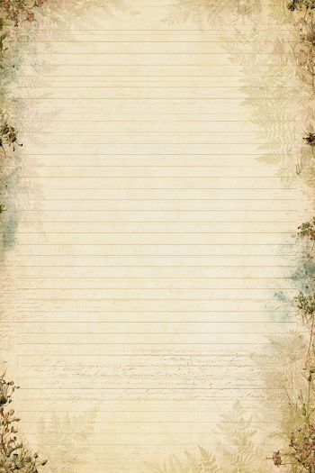 Vintage Botanical Journal Page