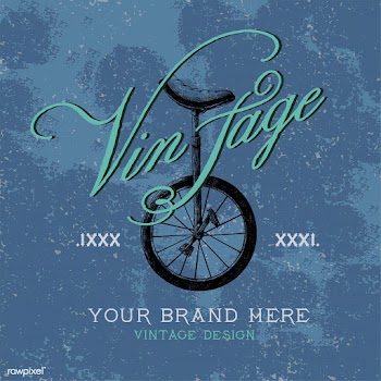 Vintage brand logo design vector | Free stock vector - 463478