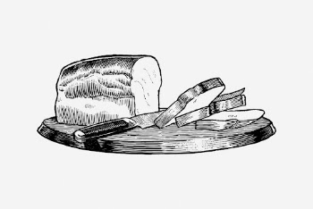 Vintage bread loaf, food drawing. | Free Photo - rawpixel