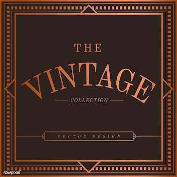 Vintage bronze art nouveau badge vector | Free stock vector - 519492