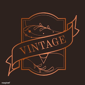 Vintage bronze art nouveau badge vector | Free stock vector - 519597