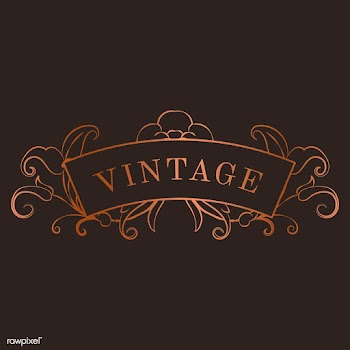 Vintage bronze art nouveau badge vector | Free stock vector - 519647