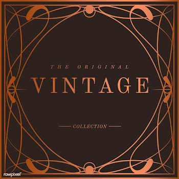 Vintage bronze art nouveau badge vector | Free stock vector - 519680