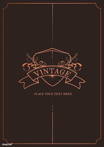 Vintage bronze art nouveau wedding invitation.. | Free stock vector - 519552