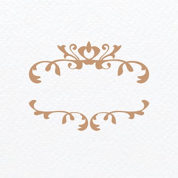 Vintage bronze filigree ornament vector