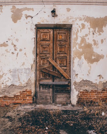Vintage Brown Wooden Door