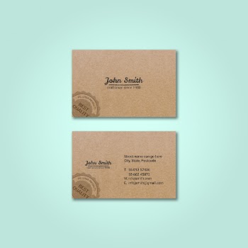 Vintage business card mockup Free Psd