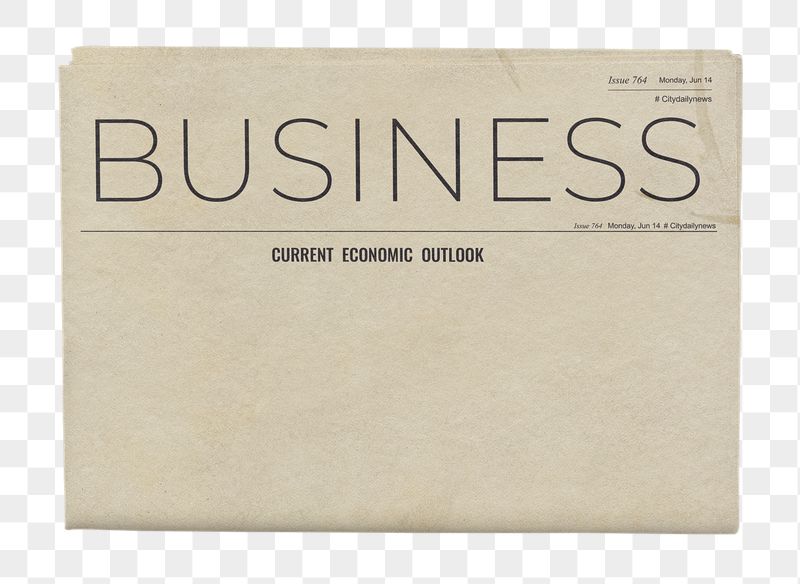 Vintage business png newspaper sticker, | Free PNG - rawpixel