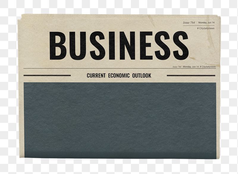 Vintage business png newspaper sticker, | Free PNG - rawpixel