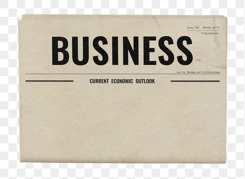 Vintage business png newspaper sticker, | Free PNG - rawpixel