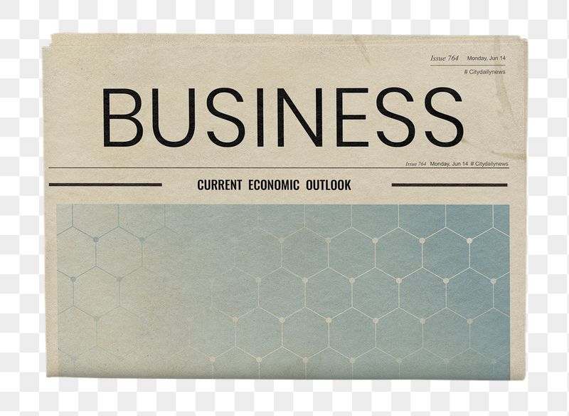 Vintage business png newspaper sticker, | Free PNG - rawpixel