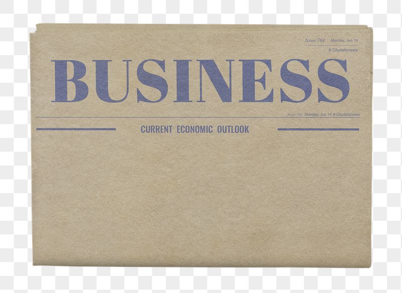Vintage business png newspaper sticker, | Free PNG - rawpixel