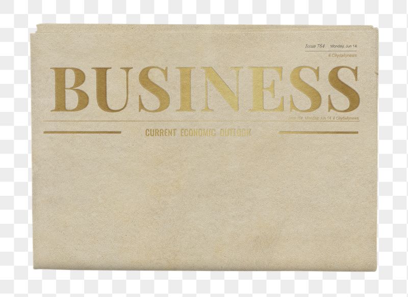 Vintage business png newspaper sticker, | Free PNG - rawpixel