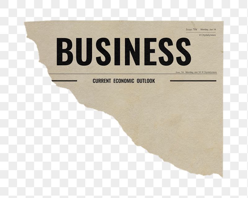 Vintage business png ripped newspaper | Free PNG - rawpixel