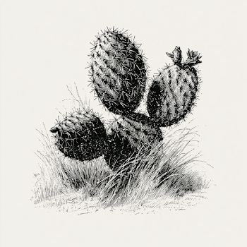 Vintage Cactus Illustration from the 1930s