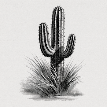 Vintage Cactus Illustration from the 1930s