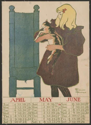 Vintage calendar (1897) print in high | Free Photo - rawpixel
