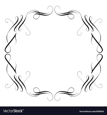 Vintage calligraphic frame vector image