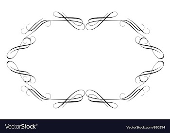Vintage calligraphic frame vector image