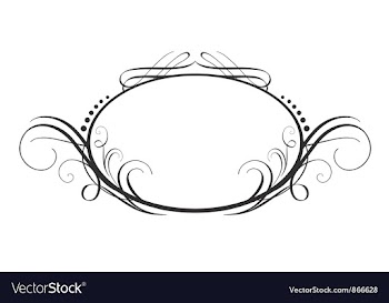 Vintage calligraphic frame vector image
