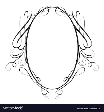 Vintage calligraphic frame vector image