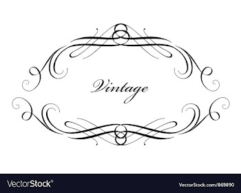 Vintage calligraphic frame vector image