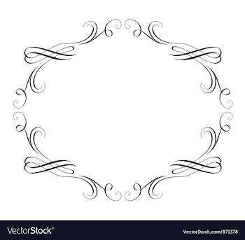  					Vintage calligraphic frame vector image														