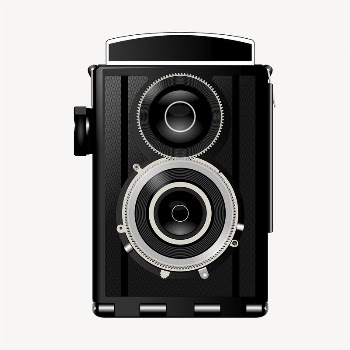 Vintage camera clipart, object illustration | Free Vector - rawpixel