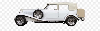 Vintage car Antique car - White vintage car 