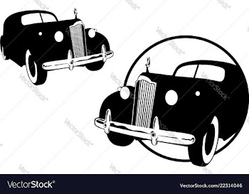 Vintage car vector image