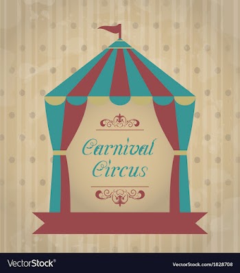  					Vintage carnival poster for your advertising vector&nbsp;image														