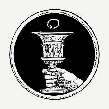 Vintage chalice and ring clipart | Free PSD Illustration - rawpixel