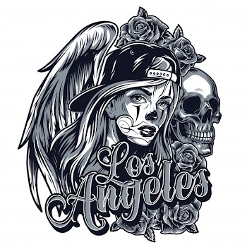 Vintage chicano style tattoo concept Free Vector