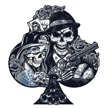 Vintage chicano tattoo template Free Vector