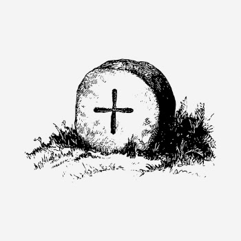 Vintage Christian tombstone hand drawn | Free Photo - rawpixel