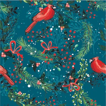 Vintage Christmas elements seamless pattern background