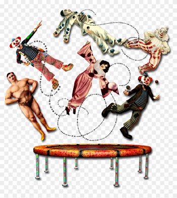 Vintage Circus - Framed Art: Daude's Pianos Daude, 39x30in.