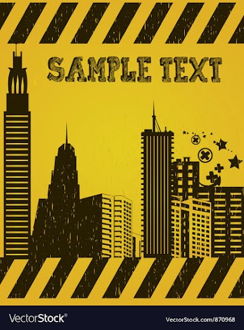 Vintage city background vector image