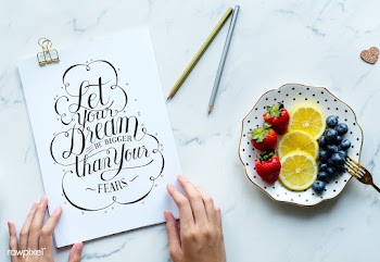 Vintage cliche inspirational text | Free stock psd mockup - 385018
