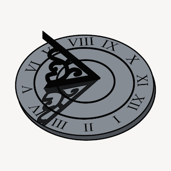 Vintage clock clipart illustration psd. | Free PSD - rawpixel