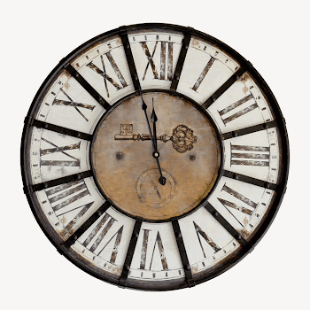 Vintage clock, isolated object image | Free PSD - rawpixel