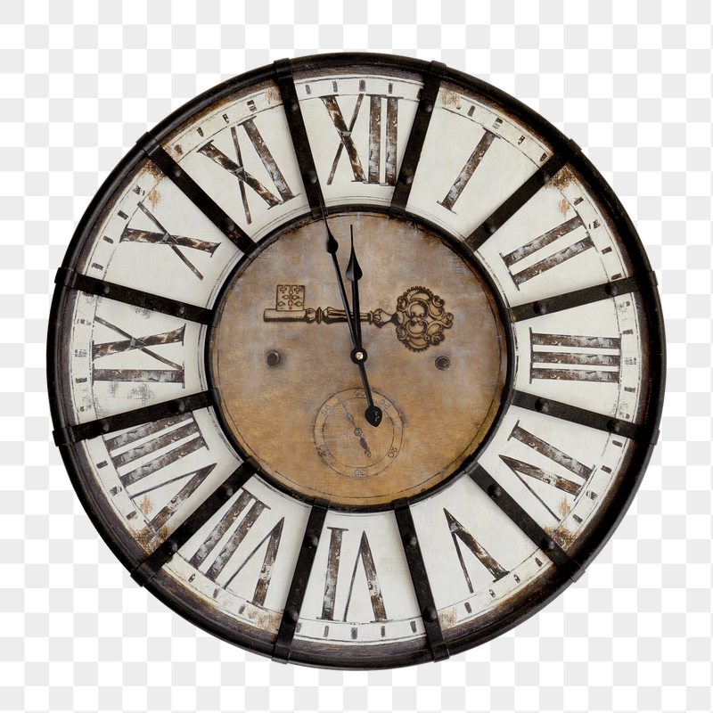 Vintage clock png sticker, transparent | Free PNG - rawpixel