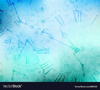 Vintage clock vector image