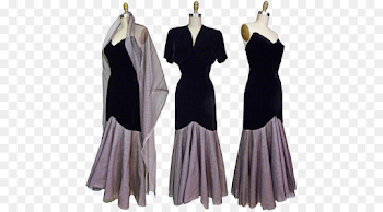 Vintage clothing Dress 1950s Evening gown - noble lace png ...