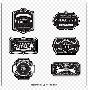 Vintage clothing Label Etiquette - label,Retro label,style,Retro,Retro label 