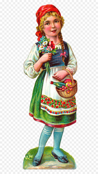 Vintage clothing Paper - red riding hood 
